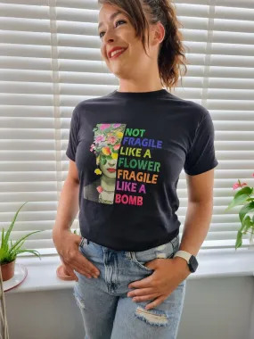Mexican Summer Rainbow Text Slogan Tee In Black