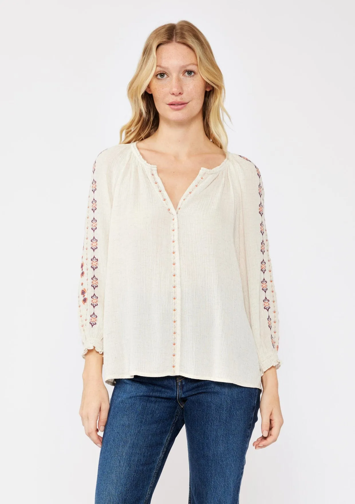Nessie Embroidered Blouse