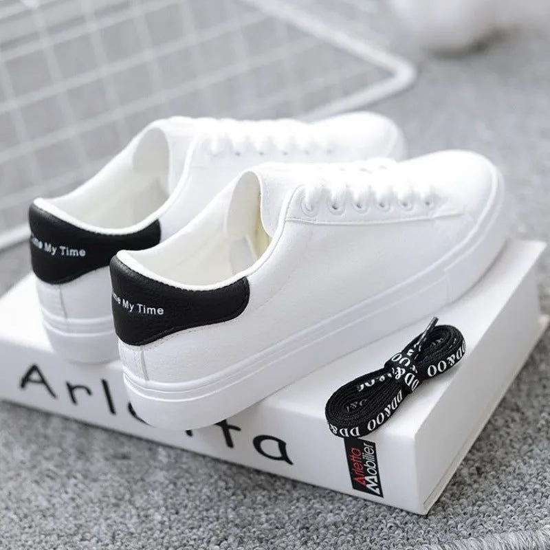 New Casual Flat White Shoes Women