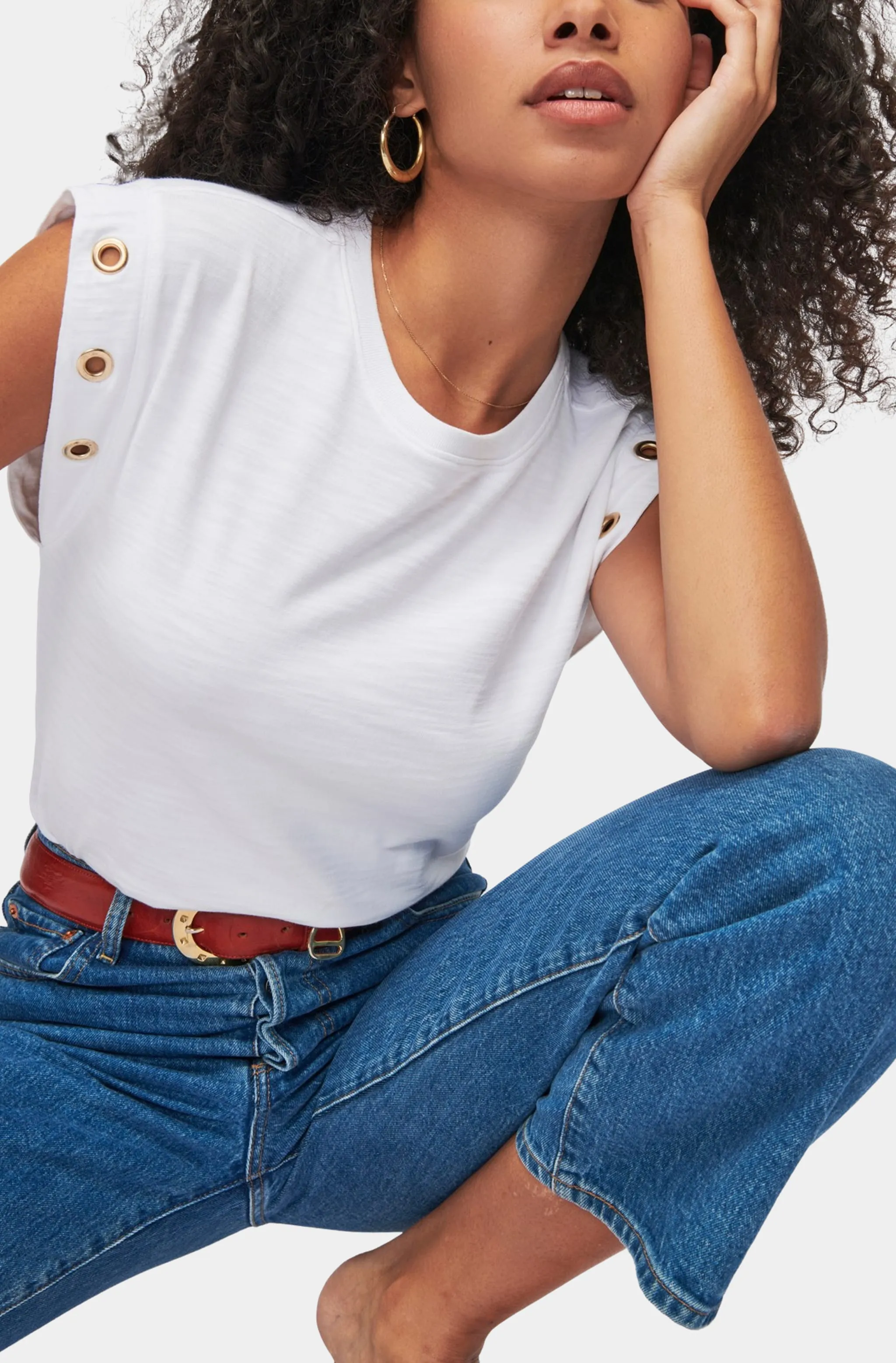 Oran Muscle Tee W/ Grommet