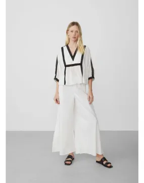 Plazo Trouser in White