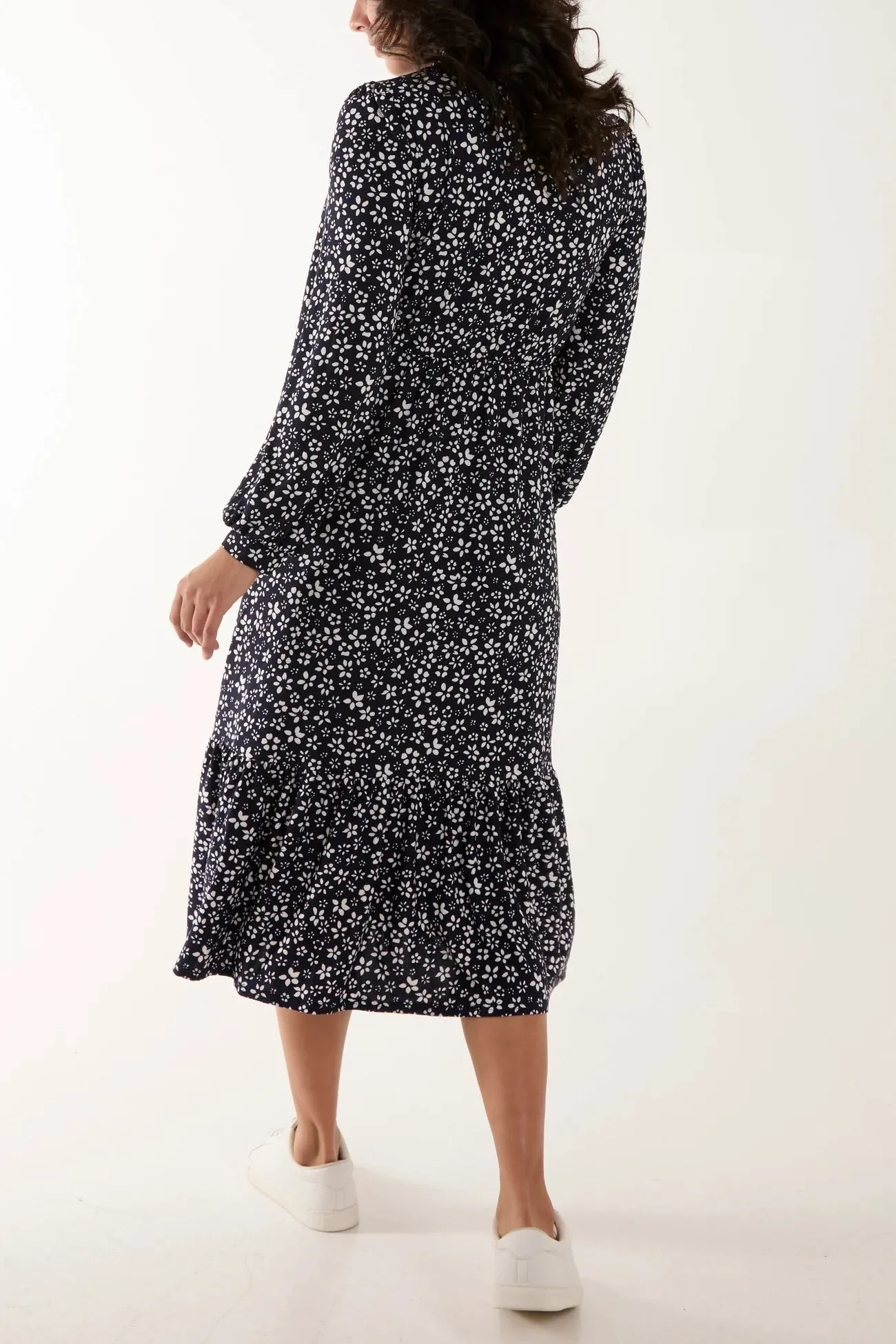 Quinn Ditsy floral midi dress