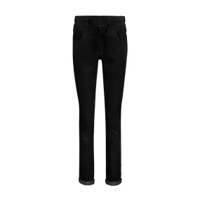 Red Button Womens Tessy Velvet Jeans Black