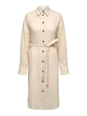Shirt Dress in Cream