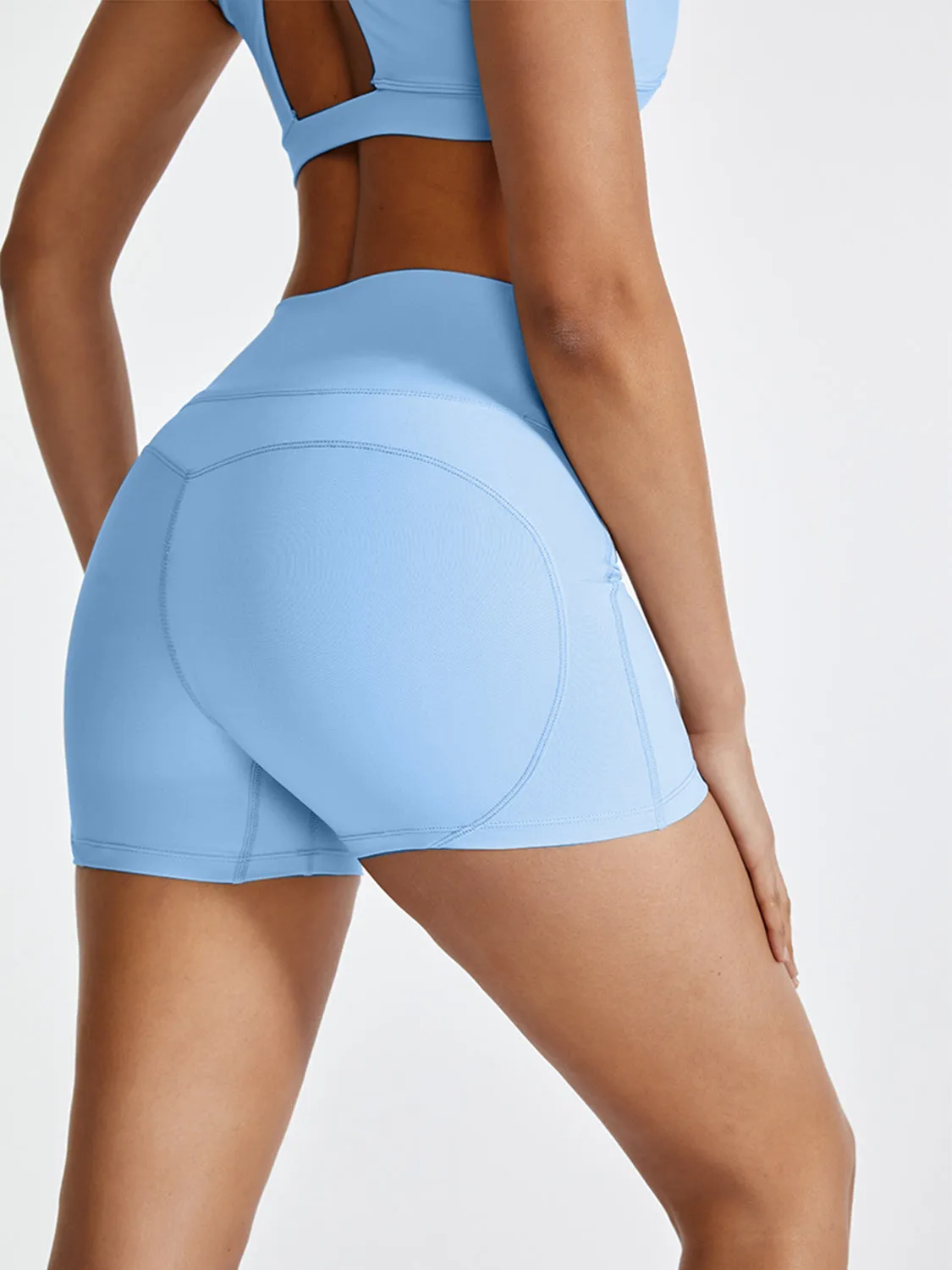 Shoreline Boutique High Waist Stretchy Active Shorts