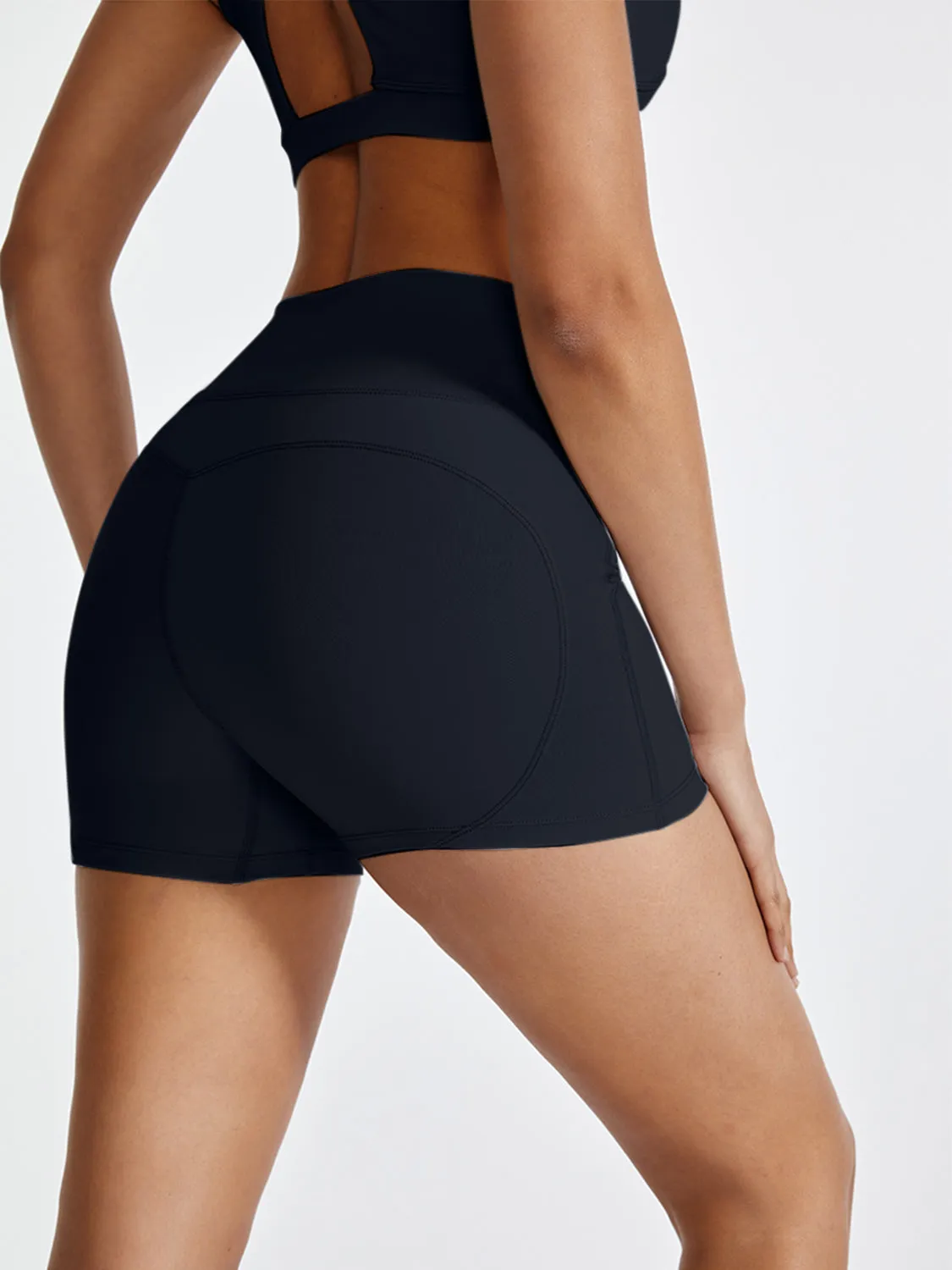 Shoreline Boutique High Waist Stretchy Active Shorts