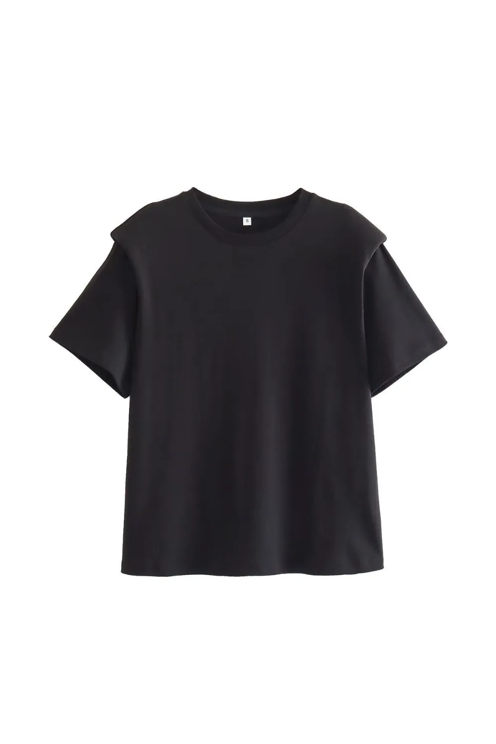 'Sofiya' Shoulder-Padded Relaxed Fit Tee