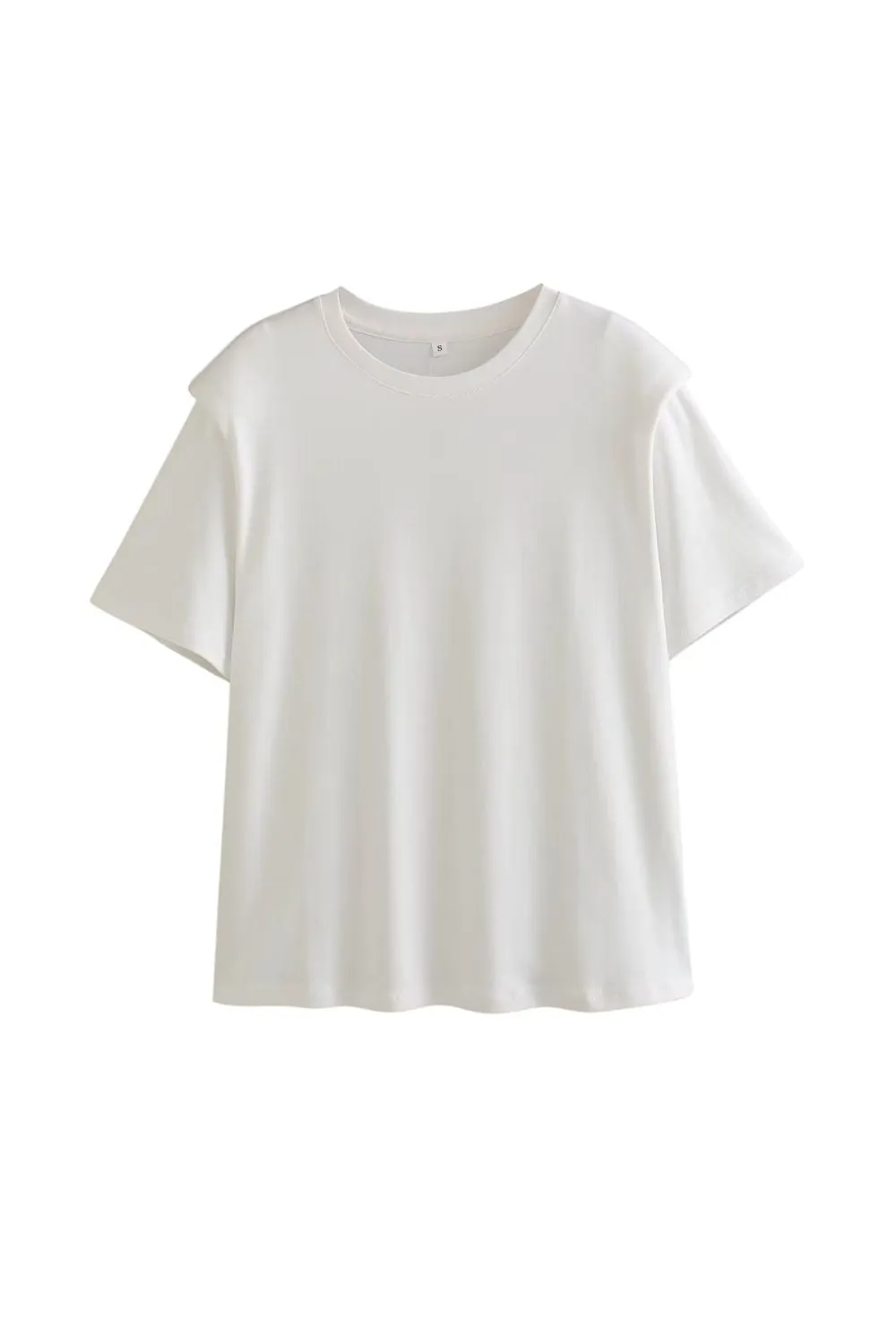 'Sofiya' Shoulder-Padded Relaxed Fit Tee