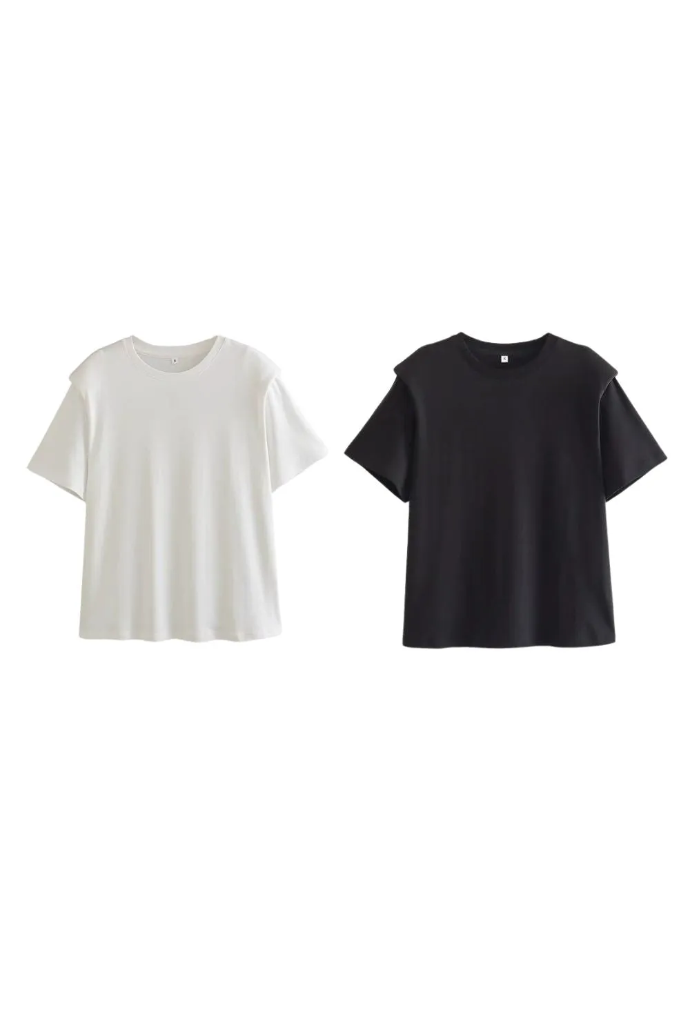 'Sofiya' Shoulder-Padded Relaxed Fit Tee
