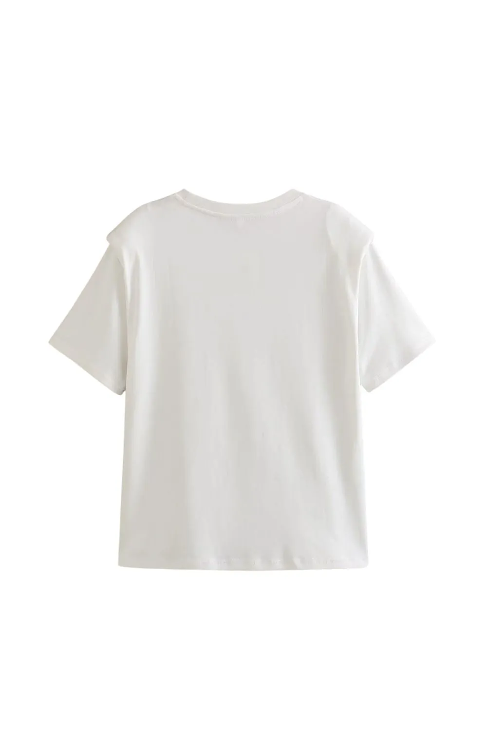 'Sofiya' Shoulder-Padded Relaxed Fit Tee