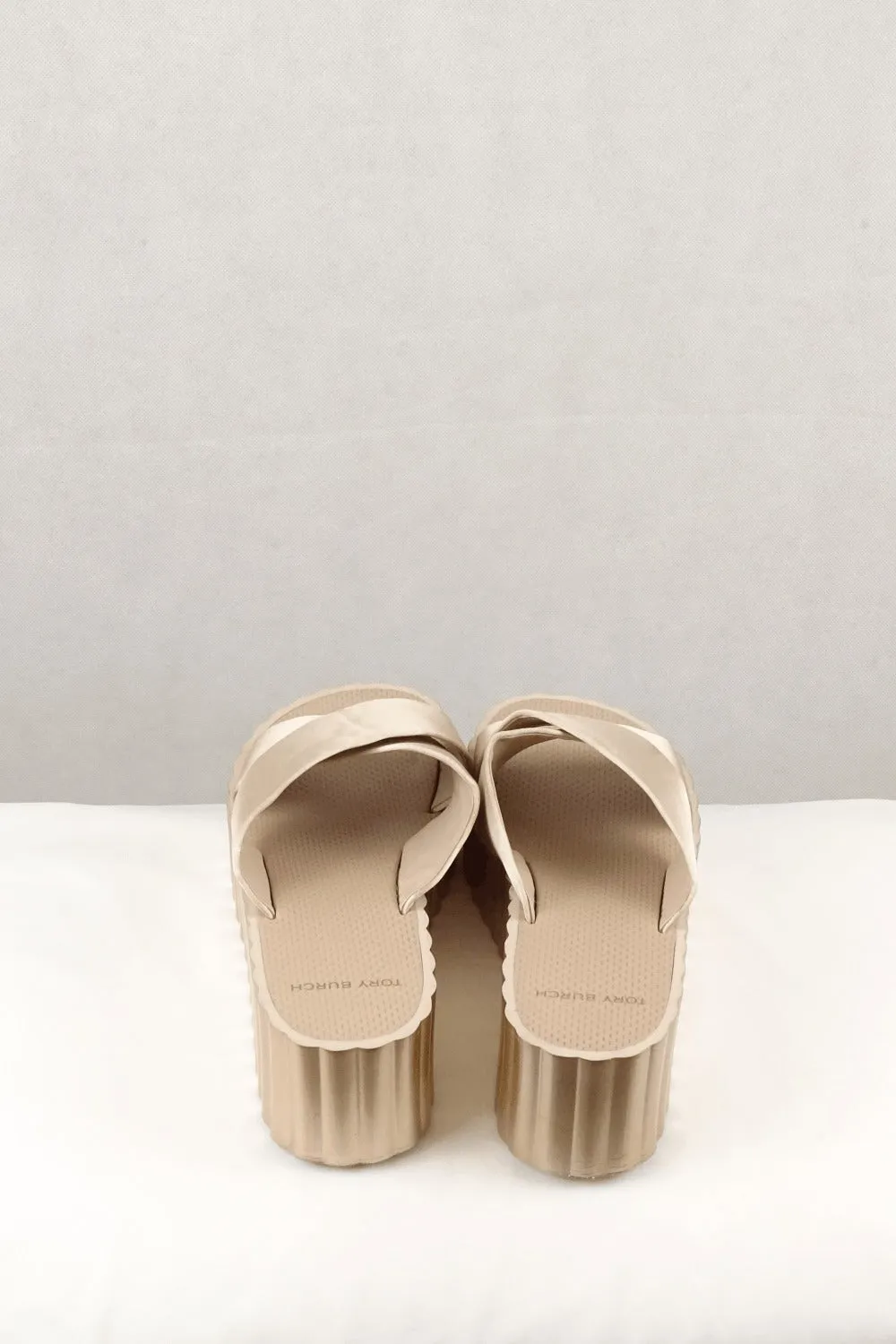 Tory Burch Gold Platform Sandals 11