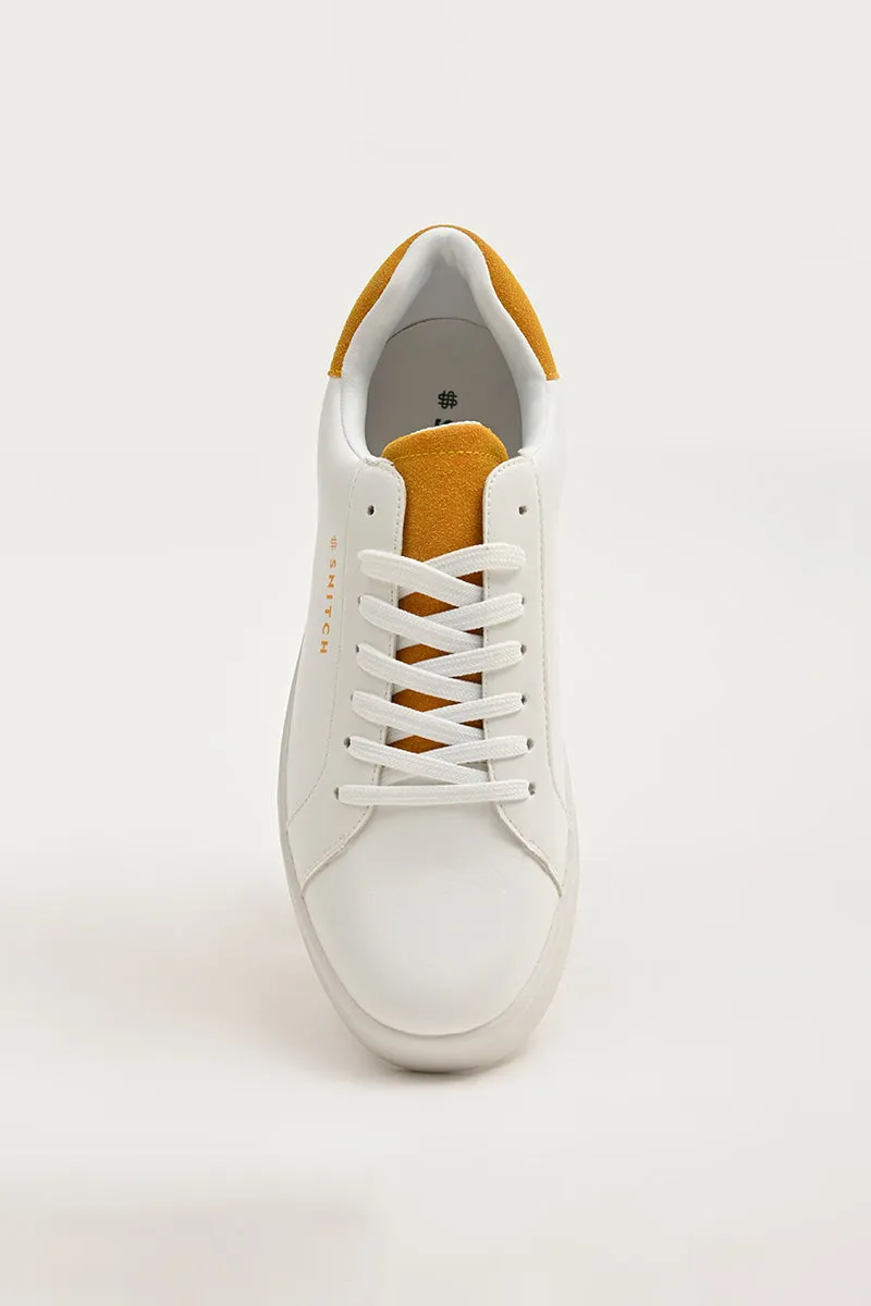 White Solid Sneakers