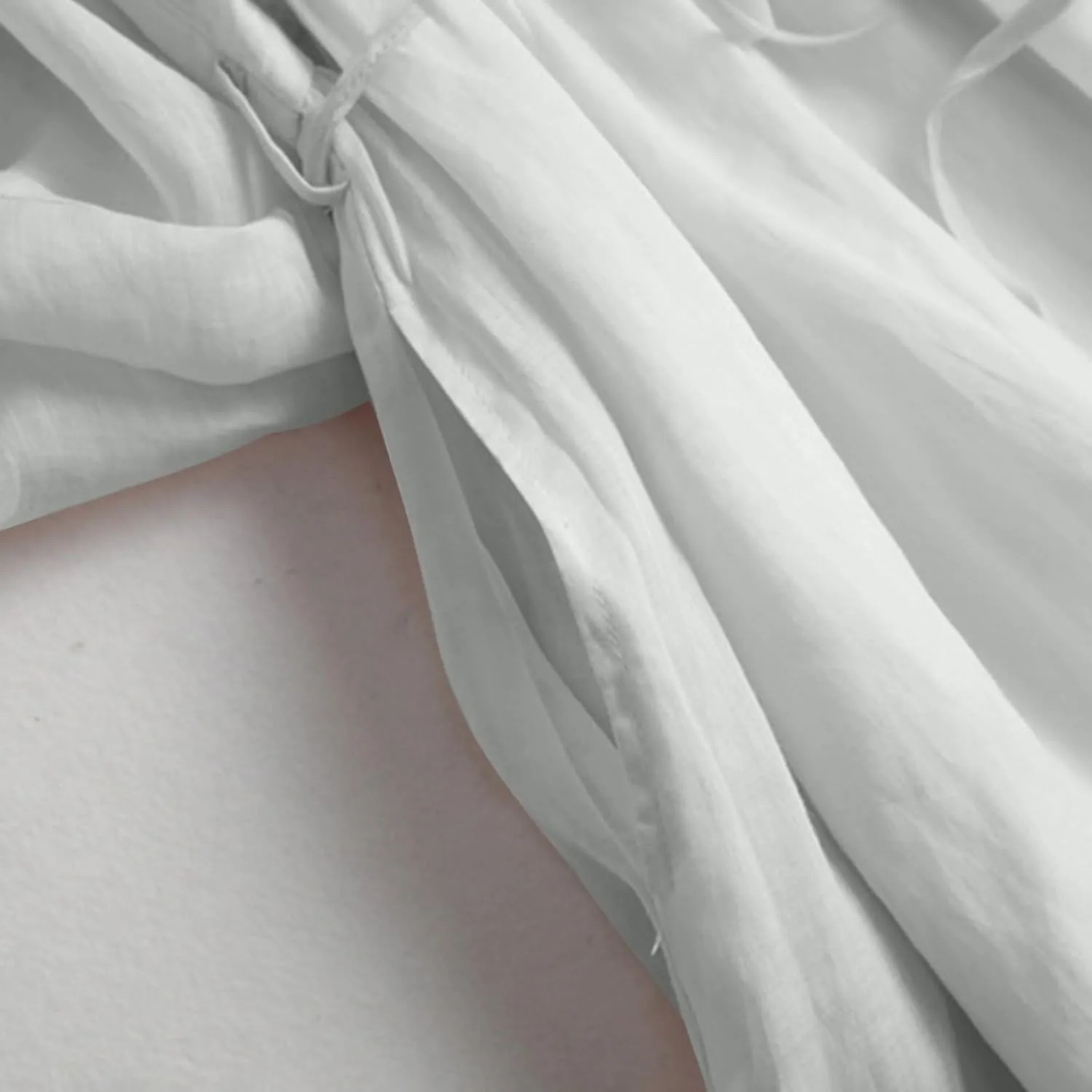 Women Bohemian Cotton Linen Dresses 3/4 Sleeve Maxi Long Dress Plain Classic Dresses Trendy Boho Dress with Belt