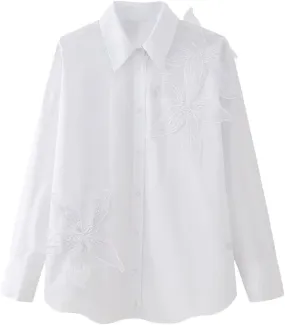 Women Loose Shirt Long Sleeve Blouse Oversize Top