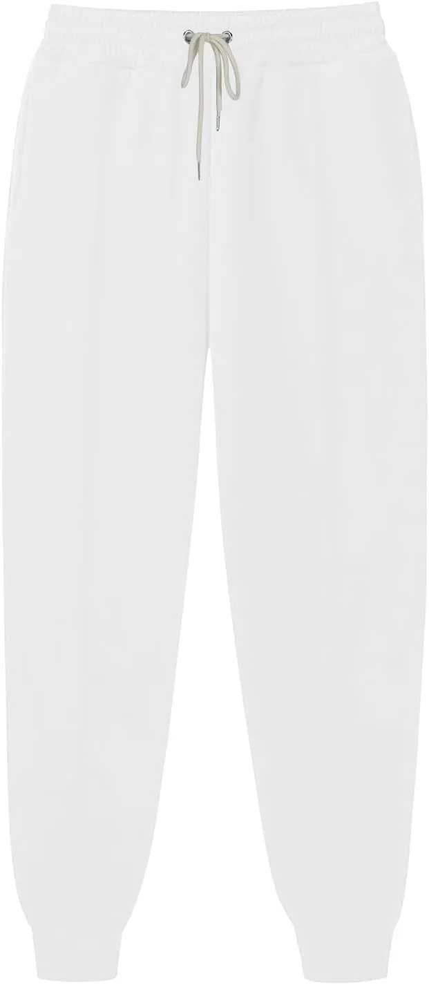 Womens Comfy Sweatpants High Waisted Athletic Joggers Fleece Lined Sweatpants Loose Casual Sports Sweatpants