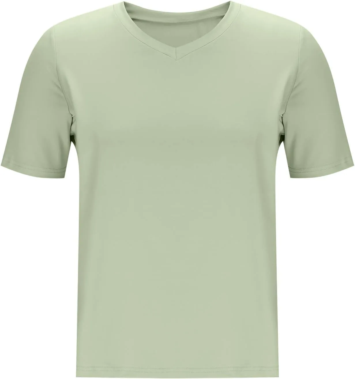 Women's V Neck Short Sleeve Blouse Casual Loose Stretch Side Split Pullover 2025 Summer Quick Dry Comfort Shirt Top