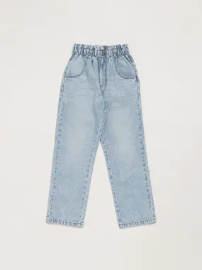 Y&F Kids Light Blue Relaxed - Fit High Rise Jeans