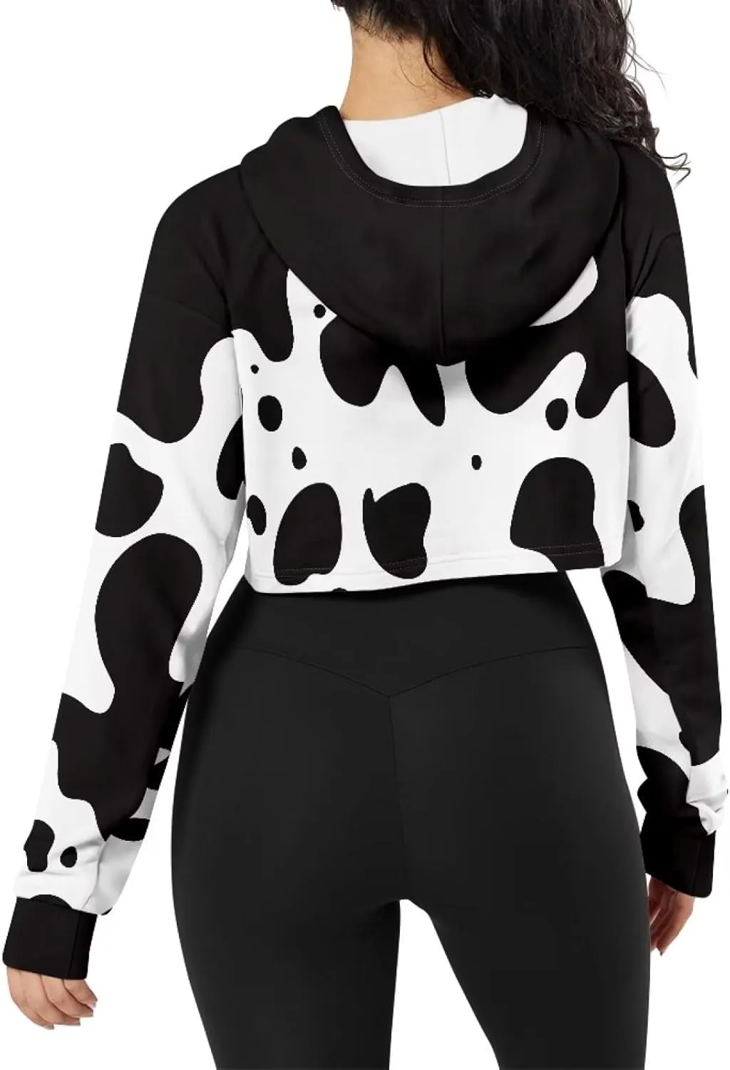 YEXIATODO Girl's Casual Sweatshirts Long Sleeve Crop Top Hoodies for Women