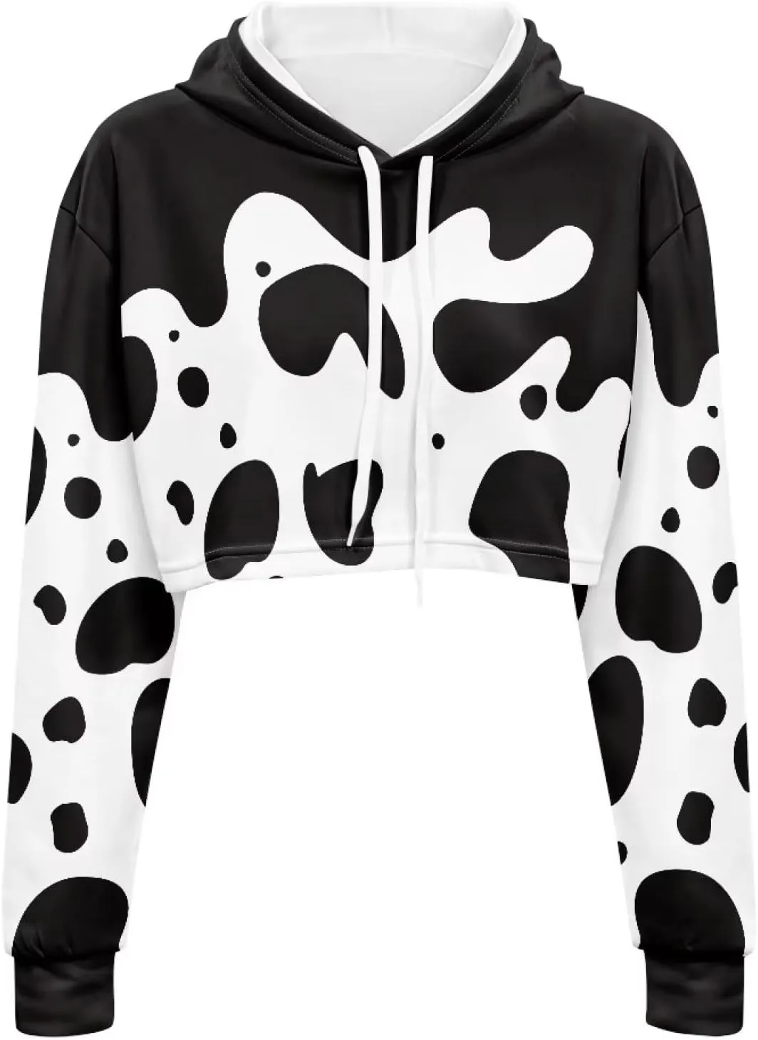 YEXIATODO Girl's Casual Sweatshirts Long Sleeve Crop Top Hoodies for Women